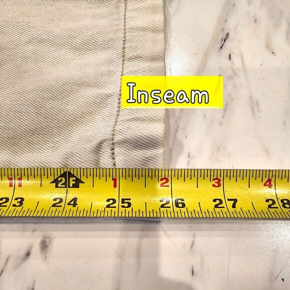 Universal Thread Wide Leg Highest Rise Jeans Oatmeal Women's Size 00/24R - Picture 10 of 12